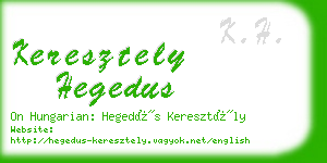 keresztely hegedus business card